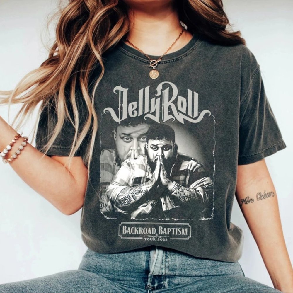 T14 Backroad Baptism Tour, Jellyrol Concert Shirt Jelly Country Music, Jelly Gif